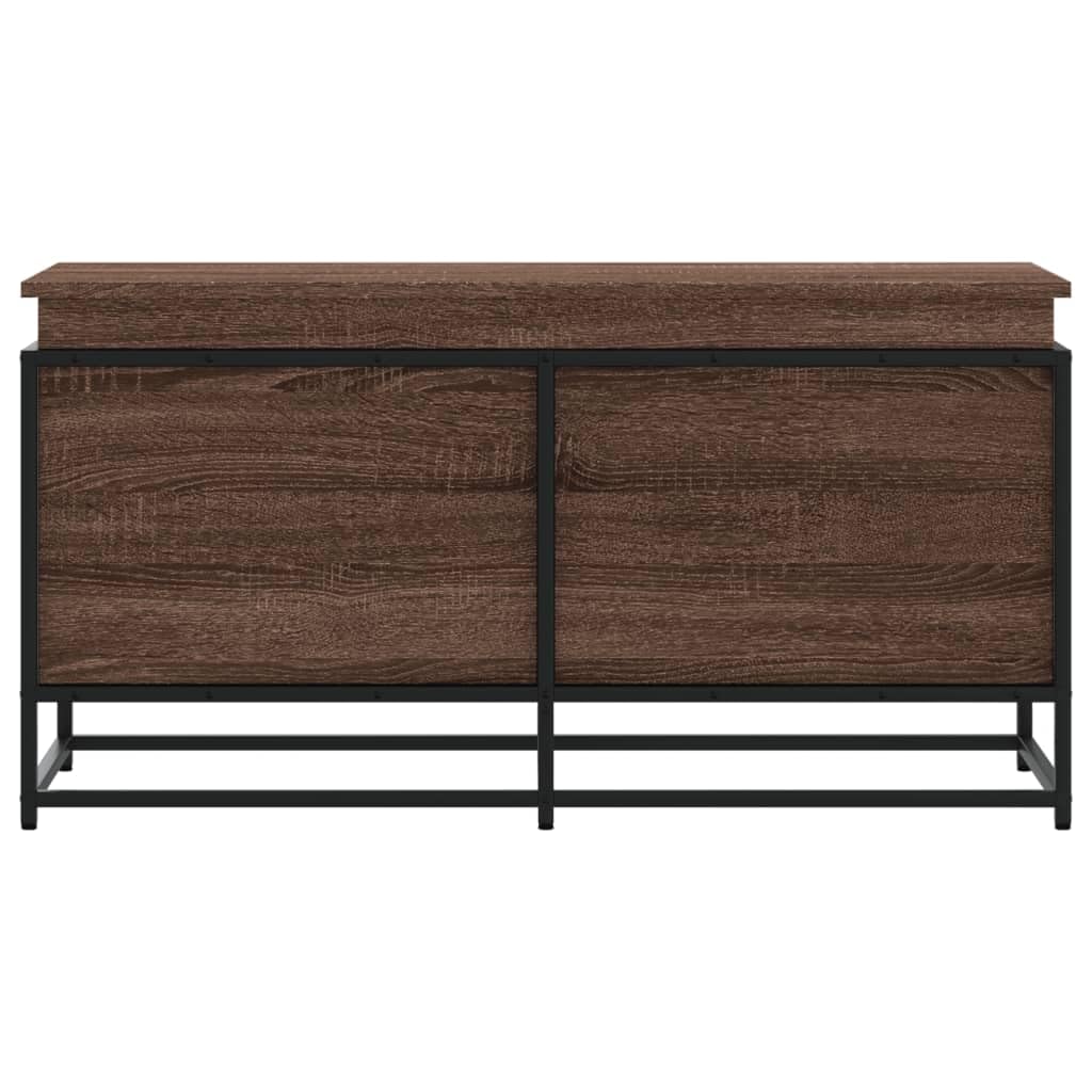 Aufbewahrungsbox mit Deckel Eichen-Optik 100x40x51,5 cm Ordnungsbox Aufbewahrung Organizer Kleideraufbewahrung zum Kleidung, Schlafzimmer, Haus, Büro