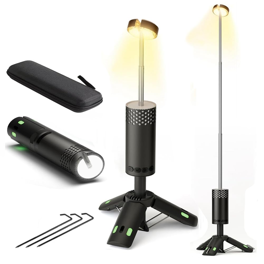 Outdoor Teleskop-Camping-Licht, 10.000 mAh, tragbar, LED-Arbeitsleuchte, Magnet-Stativ, Basis, Zelt, Teleskop, Camping-Laterne