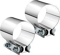 Vista 1 de 2.75" 2 3/4 Pulgadas Abrazadera de Escape Junta de Extremo Manga de Abrazadera de Banda Manguito Acoplador de Acero Inoxidable de 2 3/4 Pulgadas