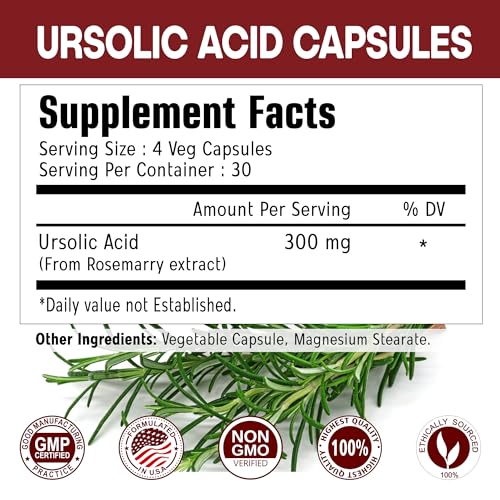 Immortal Herbs Pure Ursolic Acid Capsules