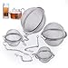 Zocipro 4Pcs Infusor te, Bolas de Infusor de Colador te, Filtro Te de Malla Fina de Bola de Acero Inoxidable con Cadena para Té de Hojas Sueltas (Diámetro 4.5/5.5/7/9cm)