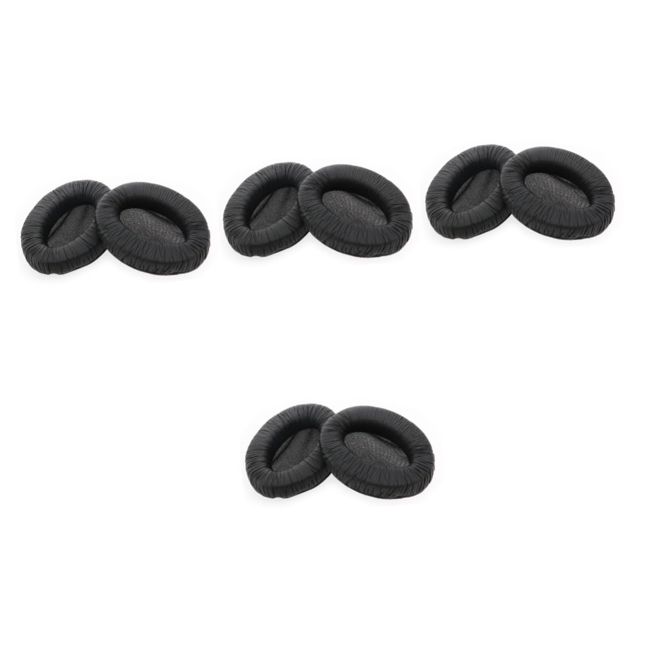 DOITOOL 4piezas Almohadillas De Reemplazo PU para Auriculares Pro Auriculares Alta Elasticidad Color Negro