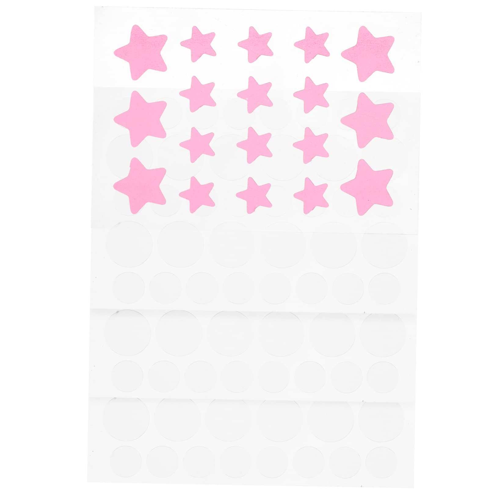 2 Series Parches Para Acné Hidrocoloides Coloridos De Parches Para Espinillas Con Estrellas Cubierta Invisible Y Cuidado De Cicatrices Faciales Para Y 4 Hojas*2