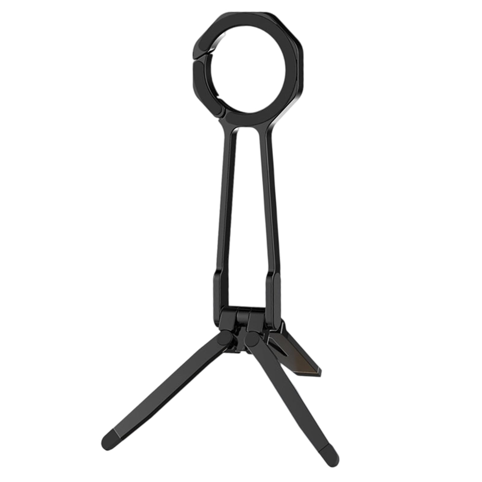 Treppiede magnetico del supporto del telefono Rack 360 Rotazione Regolabile Molla Clip per Smartphone Tablet Video Fotografia