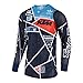 Troy Lee Designs Men's Off-Road Motocross Motorcycle SE Air Metric Jersey (Navy/Orange, X-Large)