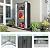 AECOJOY Outdoor Storage Cabinet Waterproof, Vertical Tall Outdoor Storage Cabinet with Shelves, Garden Sheds & Outdoor Storage Clearance Cabinet Weatherproof for Outside or Indoor in Dark Grey