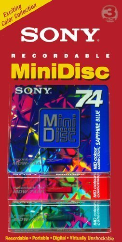 Amazon.com: Sony 74-Minute Color Mini-disc in A Clamshell 3-Pack