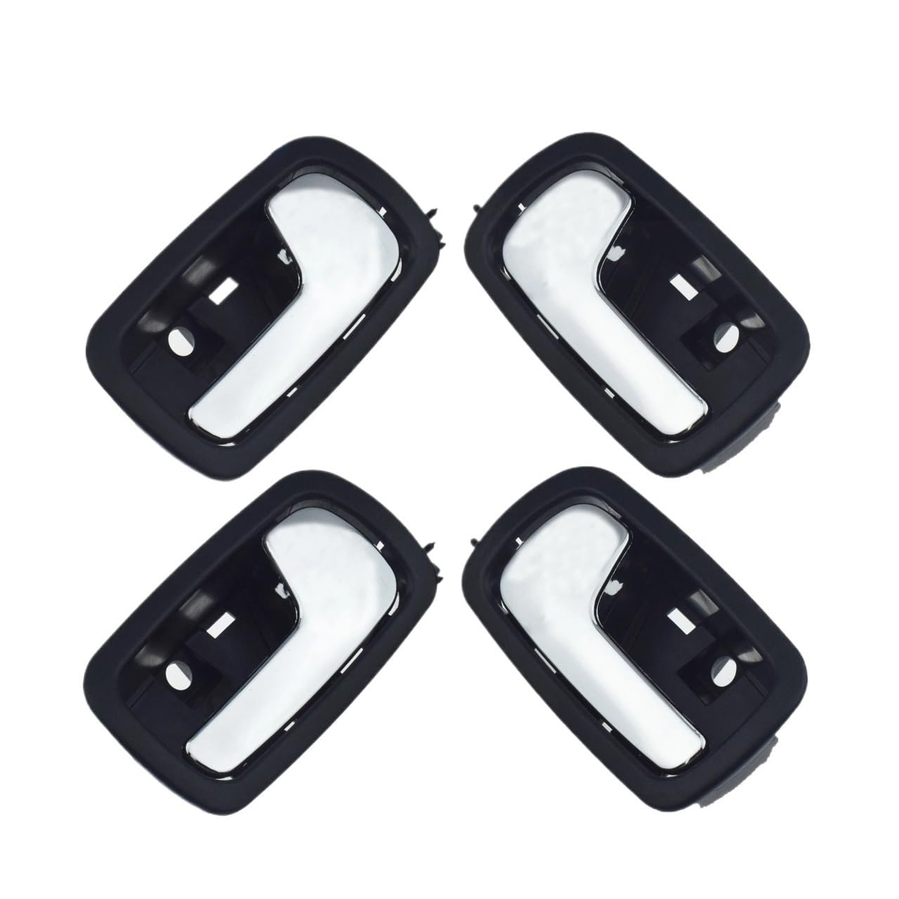 1/2/4 szt. klamki do drzwi samochodowych przód lub tył lewy lewy lub prawy prawy pasujące do Chevrolet Cobalt 2.0L 2.2L 2005-2010 i Pontiac G5 Klamka Zewnętrzna Samochodu(4 Pcs Left Right)