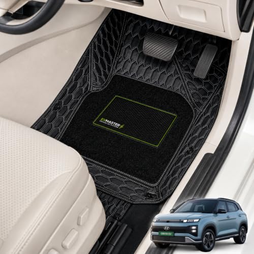 Image of EV MASTER 7D Car Floor Mats for Tata CURVV EV Hybrid (2026 Onwards) Complete Set | Waterproof | Anti-Slip | Luxury Premium Car Mat | Full Coverage | Custom Fitted Car Foot Mats