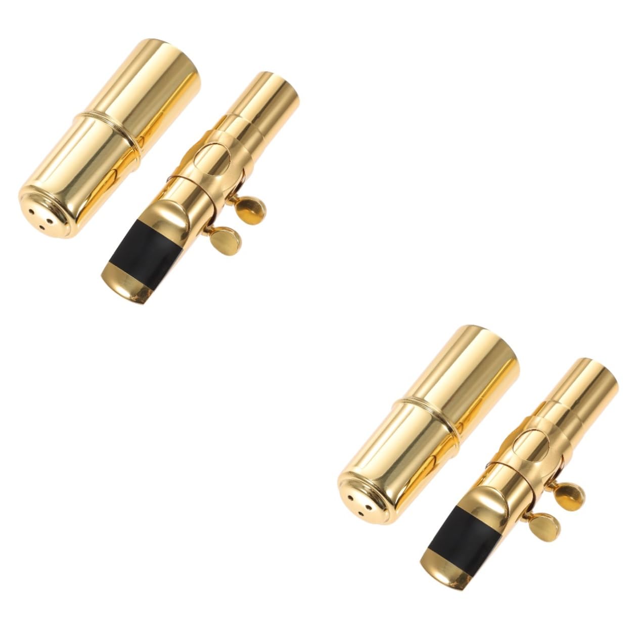 BESTonZON 2 Piezas boquilla de saxofón suministros de instrumentos accesorios saxo alto instrumentos musicales organos musicales hebillas kit de boquilla de saxo boquilla contralto