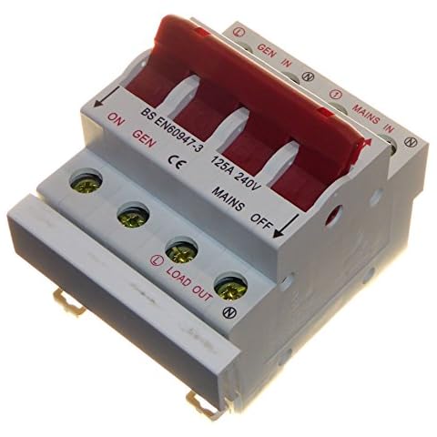 Interruptor diferencial con embarrado 125 A Cover