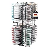 Le porte-capsules eluno pour un rangement attrayant et clair des capsules de café. Avec un remplissage facile de jusqu'à 8 capsules différentes. Chaque variété peut toujours être retirée directement en bas de la tourelle