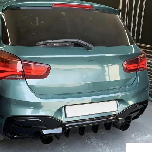 Kit carrocería parachoques trasero F20 F21 M135i M140i divisor labio tuning negro brillante 3