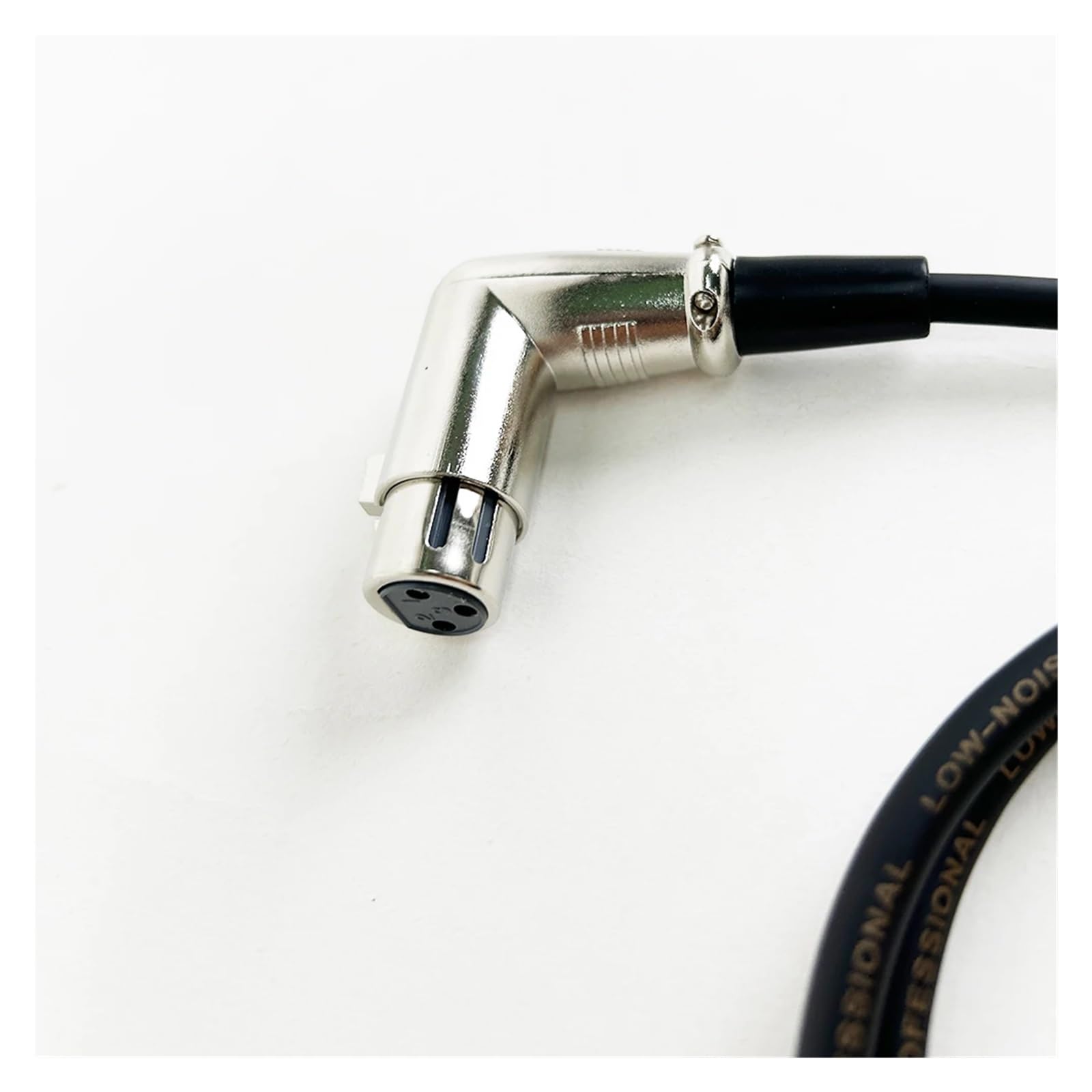 Ponticello for microfono XLR femmina-maschio ad angolo retto a 3 pin, adatto for cavo microfonico for apparecchiature di registrazione con altoparlante attivo(15M)