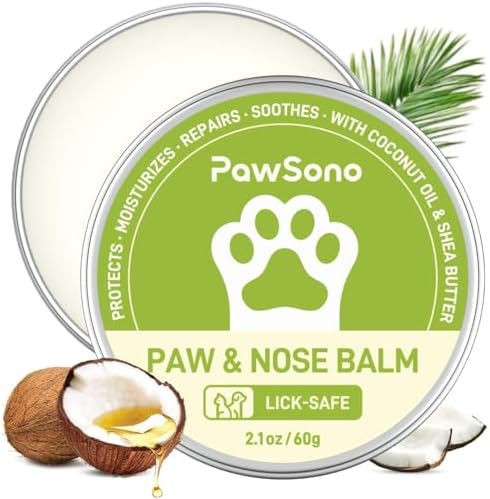 Lick-Safe Dog Paw & Nose Balm with Coconut Oil | All-Natural Moisturizer...