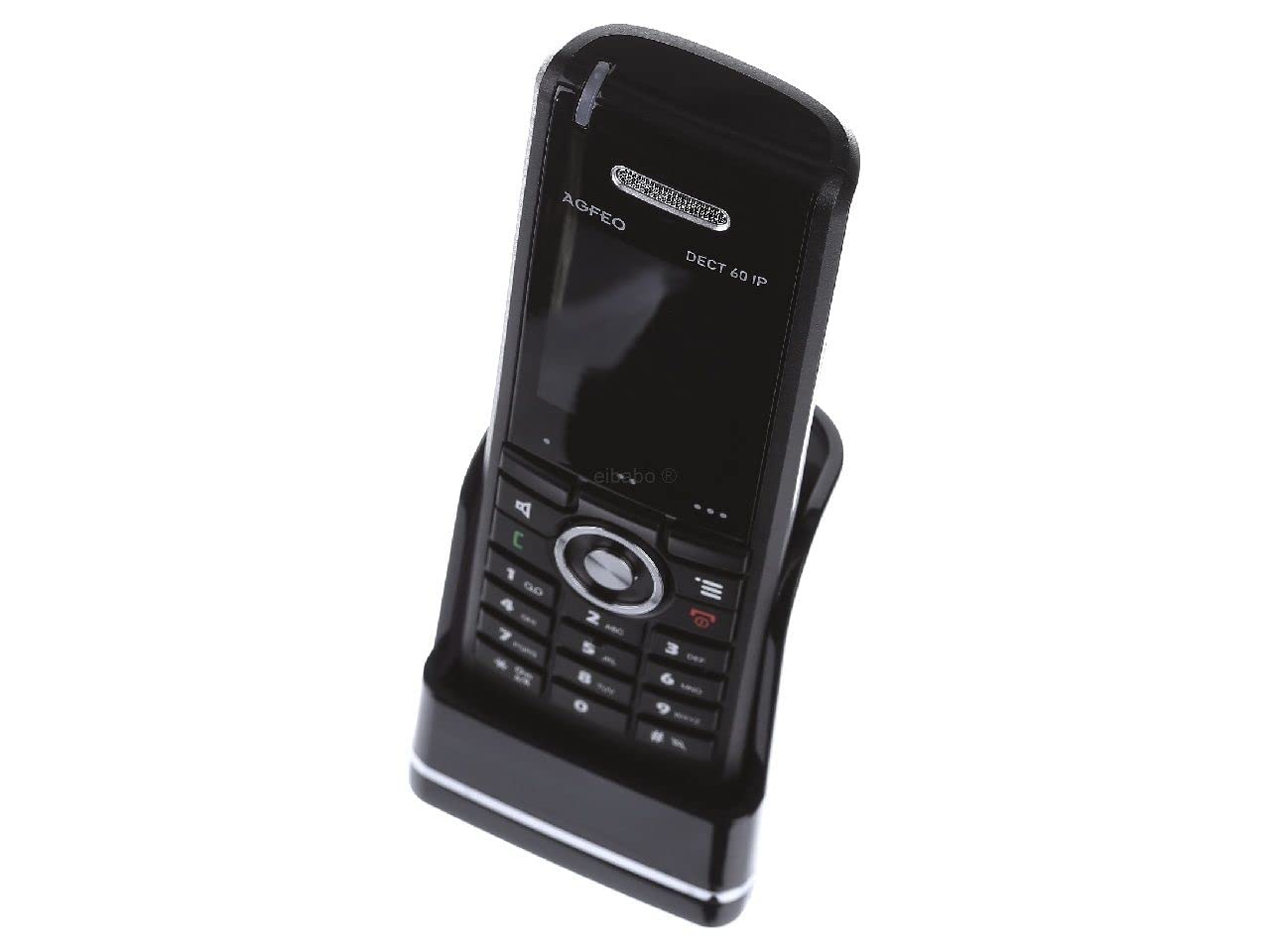 Snom M65 Professional DECT-Mobilteil (250 Stunden Standby, 2 Zoll 176 x 220 Pixel TFT, SW OTA-Upgrade, Vibrationsalarm, Gürtelclip, beleuchtete Tastatur), Schwarz, 00003969