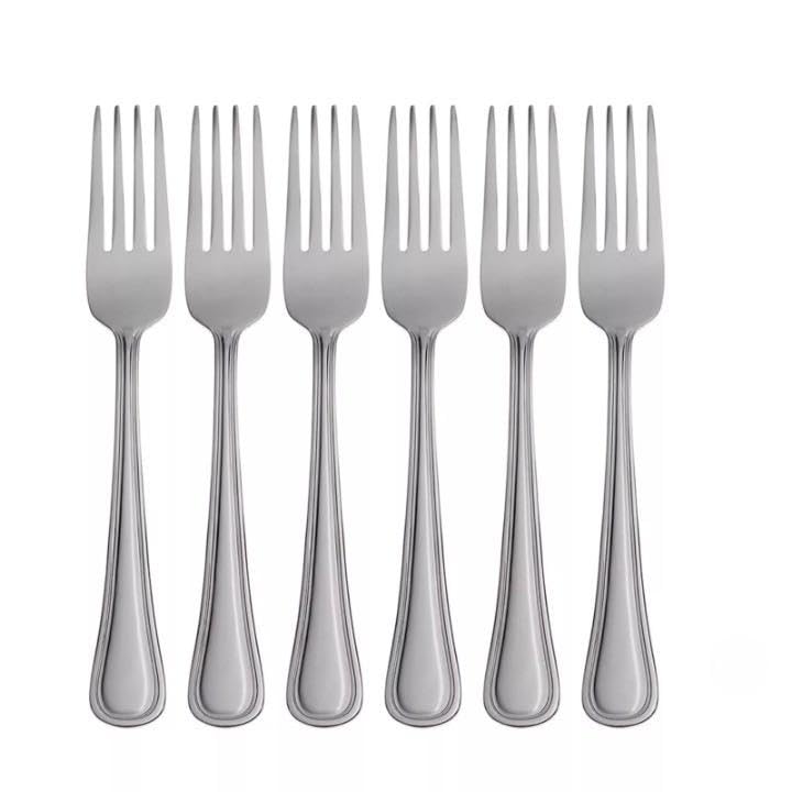 For 6 Piece Dinner Fork Heavy Weight For Silverware 7.5 inch