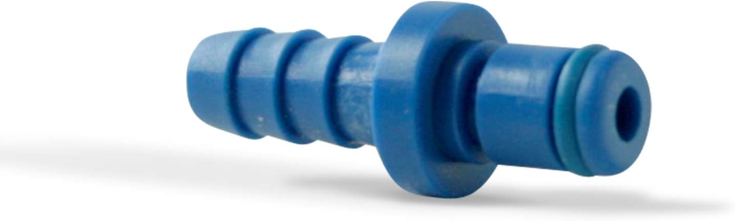LeLuv Male-to-Male Quick-Release Fittings with O-Rings 6 Pack for Vacuum Pump Cylinders and Cups - Black