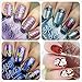 Ejiubas Gel Nail Polish Kit Nail Stamping Kit Flower for Nail Art Design EJB-01 X 02