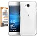 Orzly® - FlexiCase for Microsoft LUMIA 650 SmartPhone / Phablet (2016 Model) - Protective Flexible Silicon Gel Phone Case in 100% TRANSPARENT