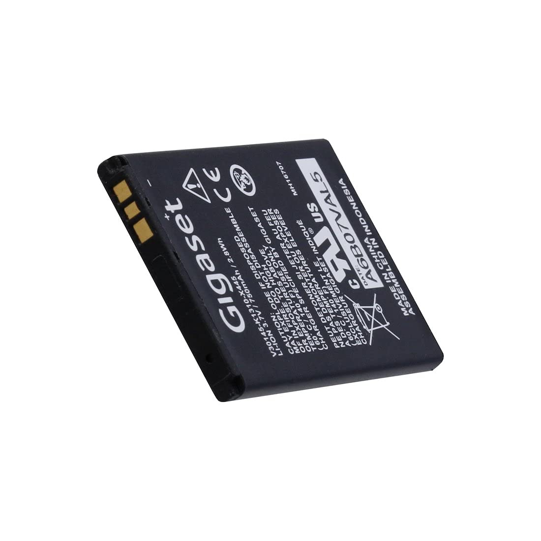 Batteria 3,7V 750mAh Per Siemens Gigaset SL350 SL400 SL780 E Modelli Compatibili - Ricambio Originale