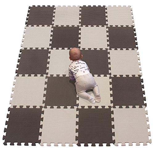 Image of YIMINYUER® 20 Tiles (30cm×30cm×1cm Each Tile) Baby Soft Puzzle Play Mats, Kids Thick EVA Foam Floor, Toddlers & Children's Soft Interlocking Mat R06R10G301020