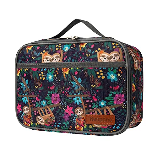 Insulated Lunch Bag for Children/Teens/Kids - Lunch Box for Daily Office Work School Outdoor Activities - Reusable Leakproof Cooler Bag Picnic Zipper Organizer (Sloth)