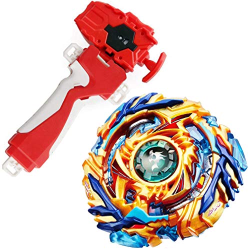 Bey Battle Evolution Blade Turbo Random Red String Launcher Grip God Bay B-79 Booster Drain Fafnir.8.Nt Spinning Top Games Accessories Bey Burst Gaming Toy Battling Gyro Starter Set Gift for Boy Teens