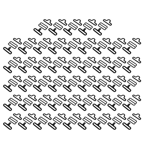 Denash - Nœud Papillon Réglable, 50 Ensembles de Pinces à Nœud Papillon, Crochet à Pince à Cravate de 20 Mm de Largeur, Cravate pour Hommes