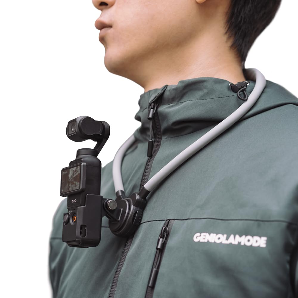 SUREWO Pocket 3 Magnetic Neck Mount,Extended Version Quick Release POV/Vlog Video Selfie Necklace Holder for DJI OSMO Pocket 3 Creator Combo