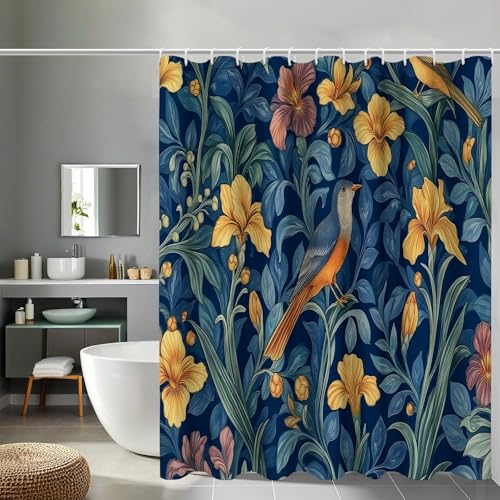 Rideau de douche anti-projections d'eau 180x200 cm lavable pour sol sec et propre