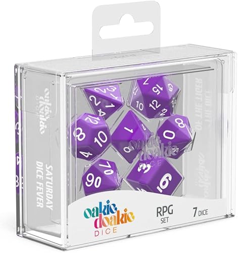 Oakie Doakie Dice RPG-Set Solid Purple