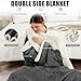 COZYTY Wearable Heated Blanket with Foot Pocket & Hood, Electric Snuggle Blankets with Sleeves, 6 Heating Levels & 1-4H Auto Shut-Off, Machine Washable, Housewarming & Gift, 50 * 70