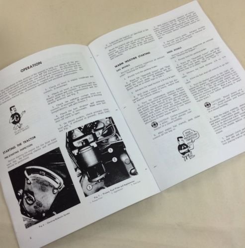Pages from the Massey Ferguson MF 150 Tractor Operator's Manual showing operation instructions