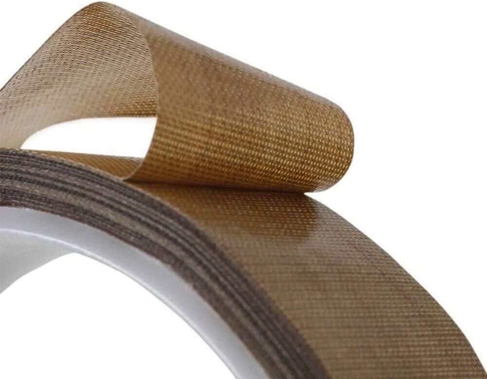 Cinta Adhesiva De Teflón De Alta Temperatura para Herramientas De Bricolaje, Cinta De Sellado Resistente Al Calor para Alta Temperatura, Cinta De Teflón con Aislamiento,Onecolor-19mmx10m