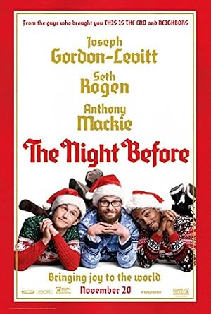 THE NIGHT BEFORE 11.5"x17" Original Promo Movie Poster 2015 Seth Rogen