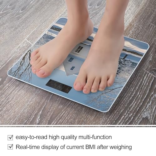 Báscula digital de baño con plataforma de vidrio templado miniatura 5