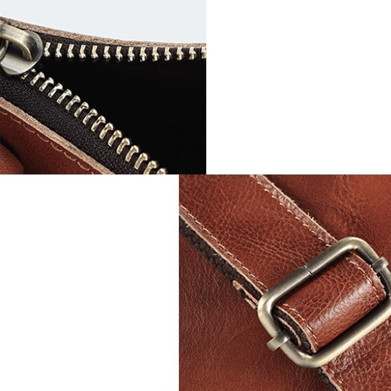 Leather Retro Men's Business Tote Bag Crossbody Casual Shoulder