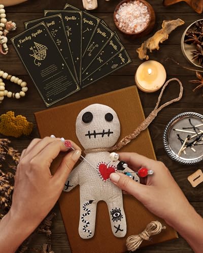 Set de Muñeca Vudú con Cartas y 7 Pines para Estrés miniatura 7