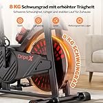 [2025Aktualisierte]Dripex Heimtrainer Fahrrad, Hometrainer Fahrrad mit stabil & komfortabel Sattel & großer tablet-halter, verstellbarer widerstand Spinning Bike Indoor für Zuhause Bis 150KG Belastbar – Bild 3