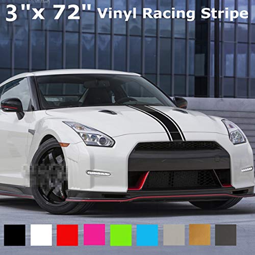 3"x 72" Racing Stripe Vinyl Pinstripe Hood Decals Stickers Auto Vrachtwagen Voertuig (Color Name : Red) - Image 4