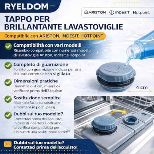 Deckel für Geschirrspüler Ariston Indesit Hot Point