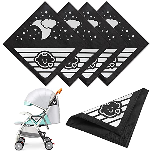 4 Stück Reflektoren für Kinderwagen Universal Sicherheits Reflektoren mit...