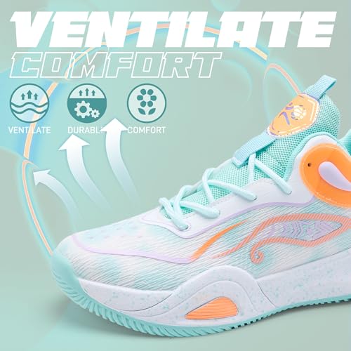 Men's Basketball Shoes Fashionable Breathable Anti Slip Sports Shoes Outdoor Running Fitness Training Shoes3