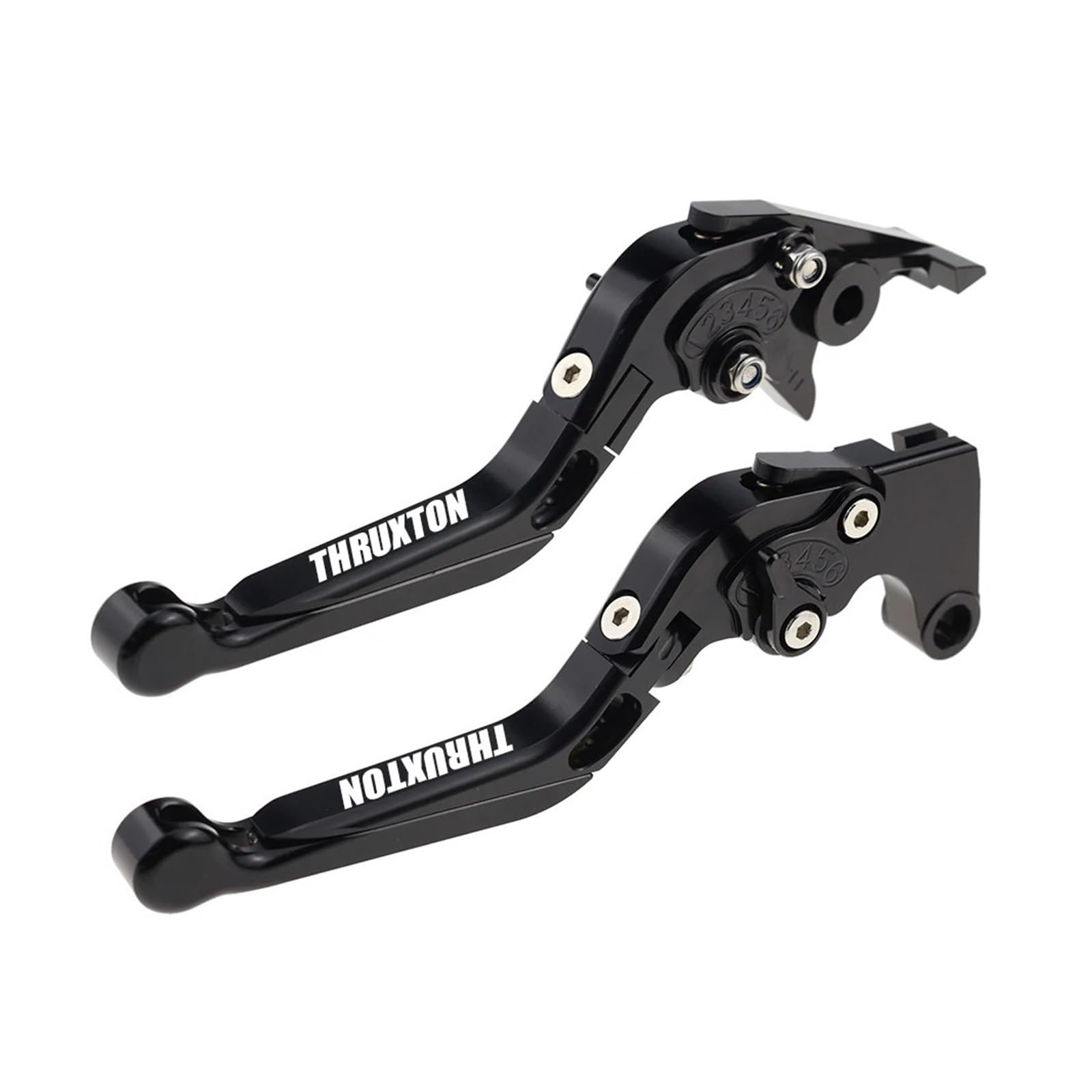 JGHFDWS Motorcycle Brake Clutch Lever Set for THRUXTON Motorcycle Folding Extendable Brake Clutch Levers