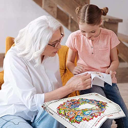 Gnome Cross Stitch Kits For Adults - 6 Pack Stamped Crossstitching Kits Preprinted 11 Count Cross-Stitch Kit For Beginner, 11Ct Prestamped Easy Pattern Needlepoint Kits Crafts For Decor 11.8X11.8Inch #TOP3