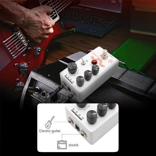 Jemora Pédale de phaser pour guitare électrique Effets de guitare Pédale de fréquence, profondeur, contrôle de niveau True Bypass Tone Toggle Swtich Coque en métal DC 9 V 6,35 mm Interface - Les Beatles, Paul McCartney, John Lennon, RIngo Starr, George Harrison Jemora Pédale de phaser pour guitare électrique Effets de guitare Pédale de fréquence, profondeur, contrôle de niveau True Bypass Tone Toggle Swtich Coque en métal DC 9 V 6,35 mm Interface – Image 5