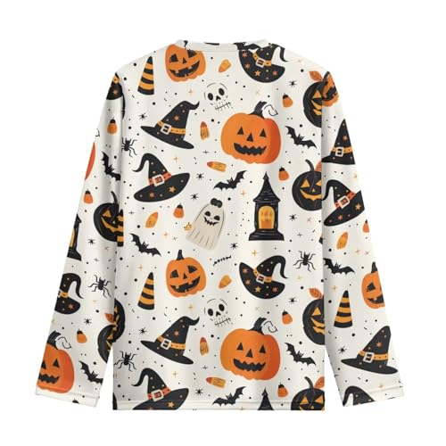 Image of Girls Long Sleeve Shirts Casual Crewneck Soft T-shirts for Girls 3-16 Years Old