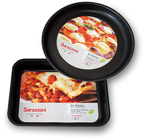 Plat à rôti lasagnes aluminium revêtu Barazzoni 30 cm