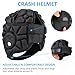 HAIYUE Soft Shell Flag Football Helmet for Youth Kids Adults, 7v7 Rugby Scrum Cap with Adjustable Breathable EVA Foam Padded Head Protector